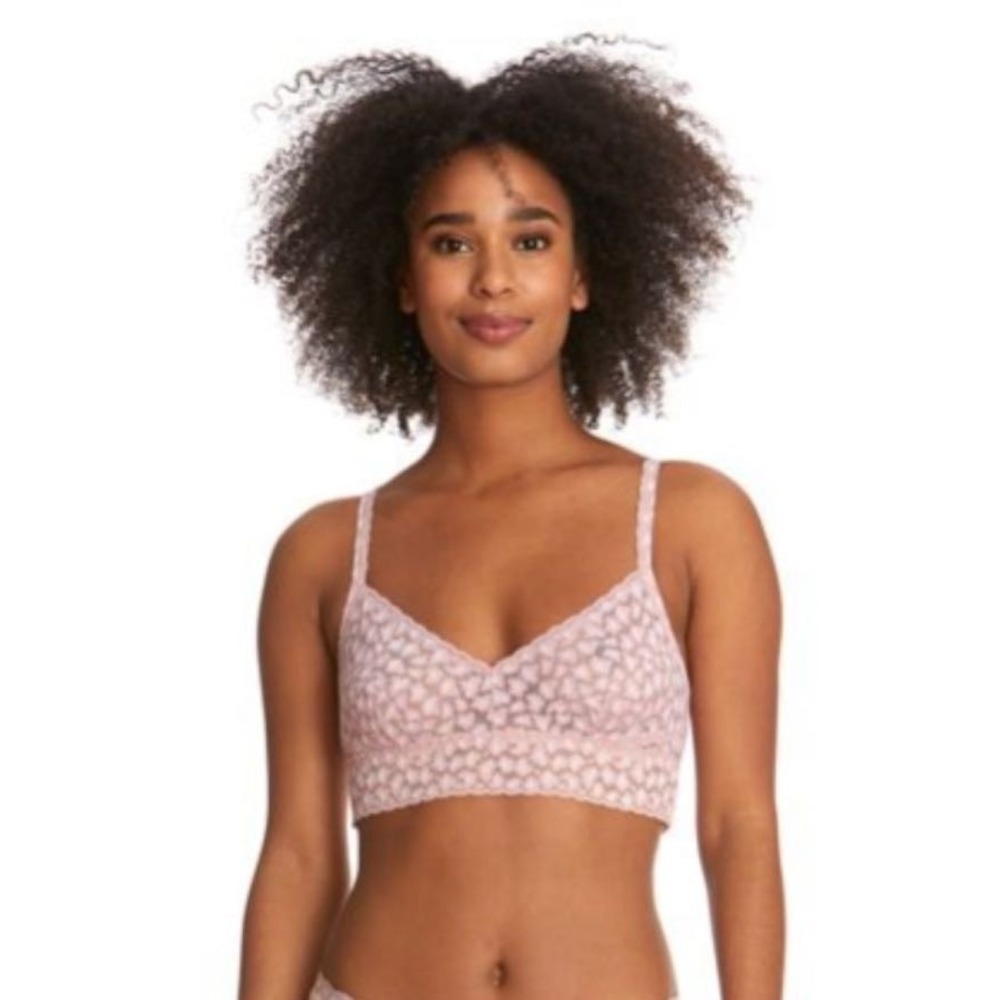 Free People Intimately Floral Lace Longline Bralette Brami Crop‎ Top- Size M